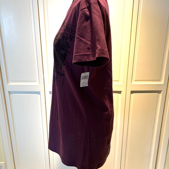 Disney Tower of Terror Twilight Zone T Shirt SZ XL Jr Purple & Black Glitter NWT - Picture 7 of 12